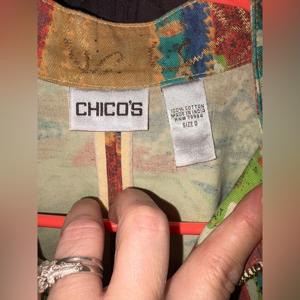 Chico's Multicolor Patterned Jacket - image 4